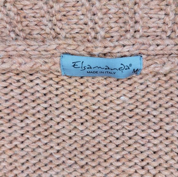 Anthropology Elsamada Chunky Knit Alpaca Wool Tie Front Cardigan Size M - Picture 9 of 12